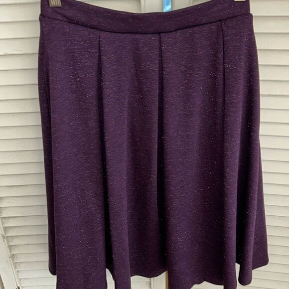 Power 💥 Purple Sparkle ❇️ ✨2 Pocket Skirt Fit & Flare Skirt NWT - Picture 4 of 17